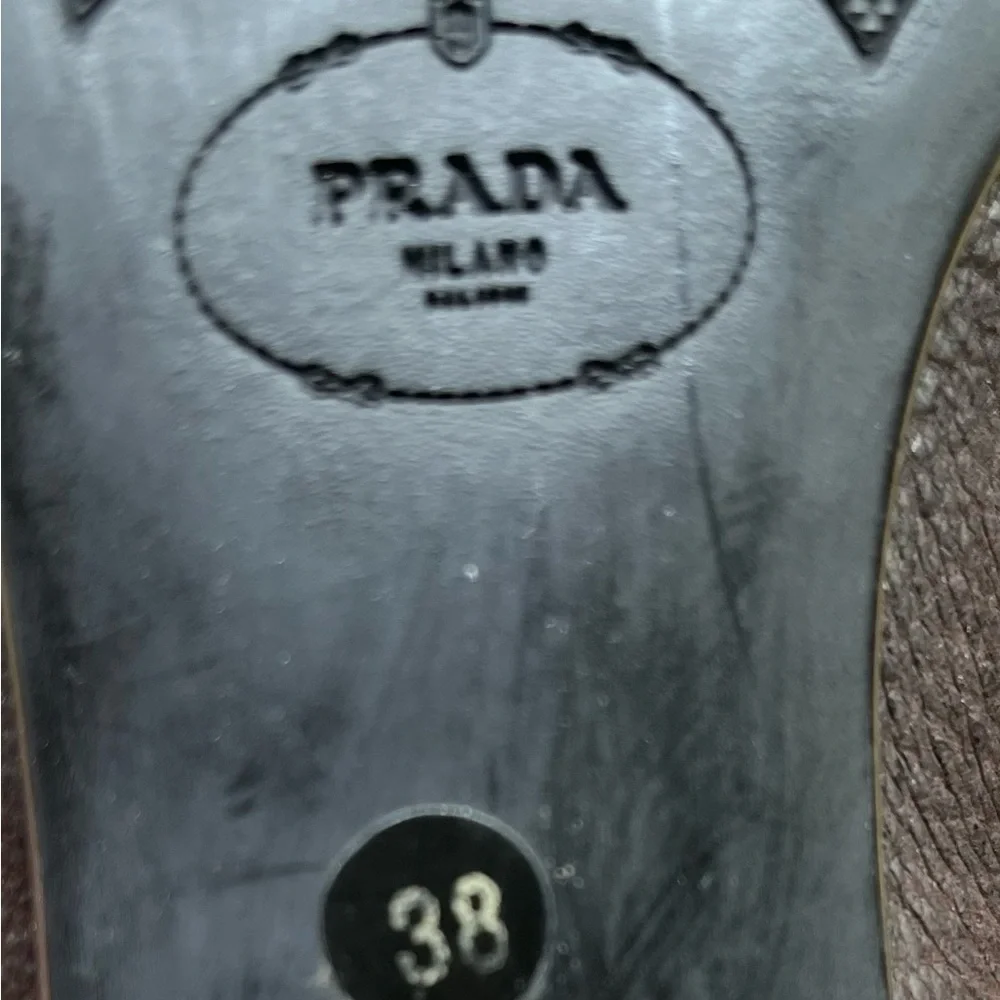 Prada Brown Leather Ankle Boots. Size 38 US 8 - Picture 12 of 12